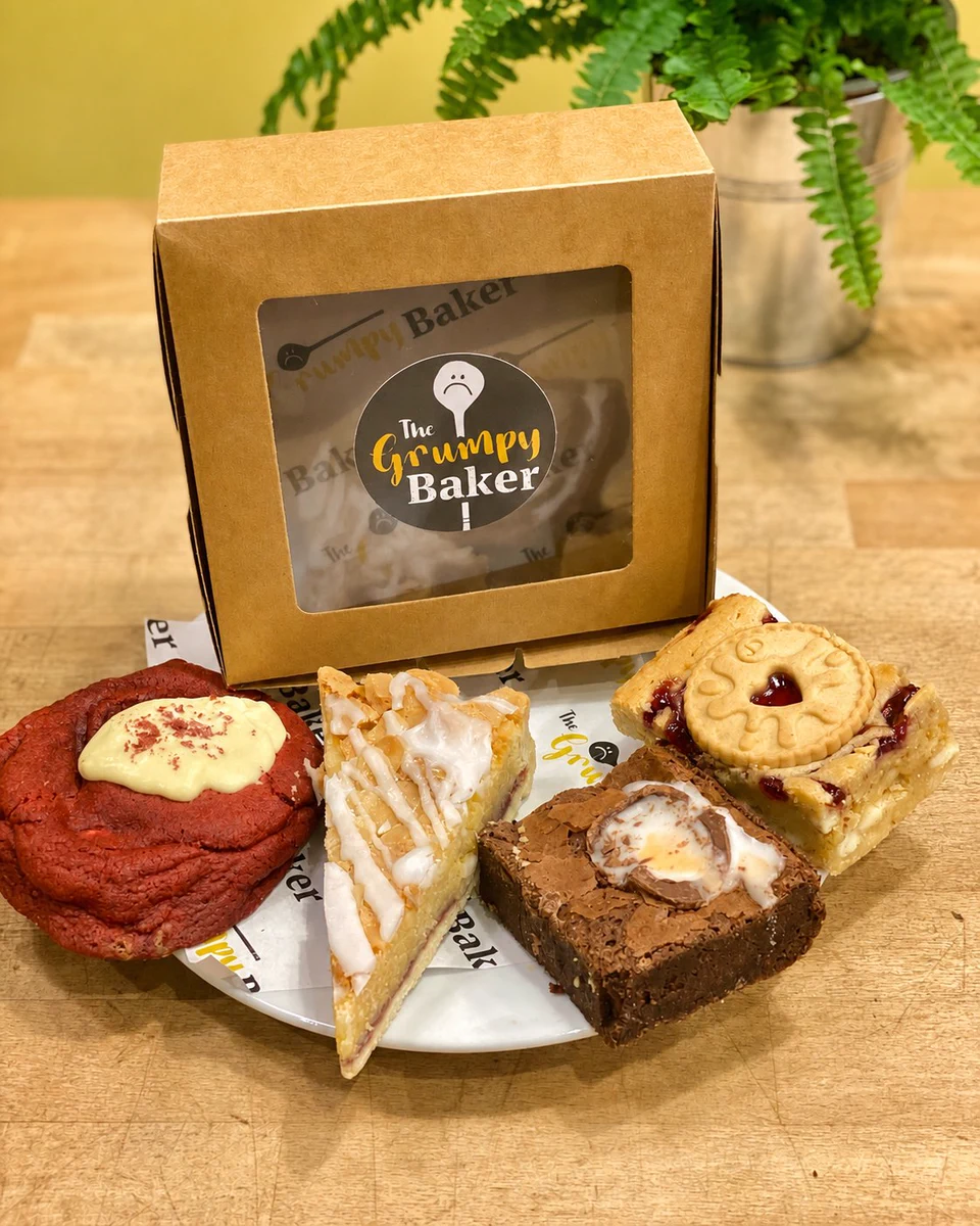 A box with an assortment of baked goods
